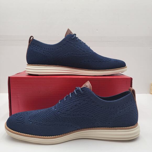 Cole Haan Men\'s Original Grand Wingtip Oxford C27960 - Navy/Ivory - US 11 (287) main image 6